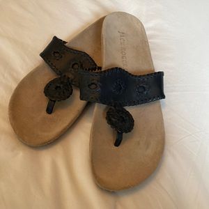 Jack Rogers Size 9.5 Black Comfort Sandals